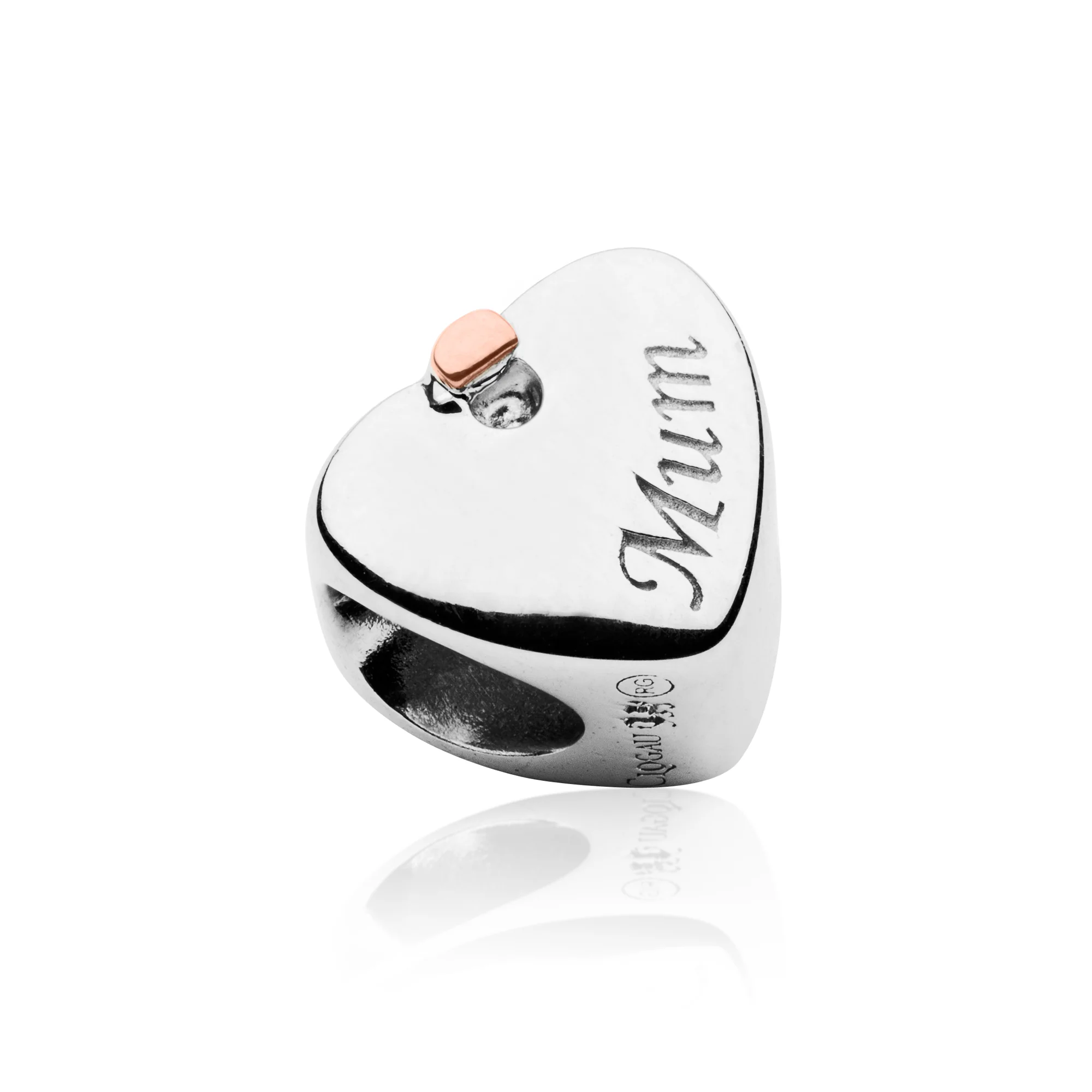 Mum Heart Charm